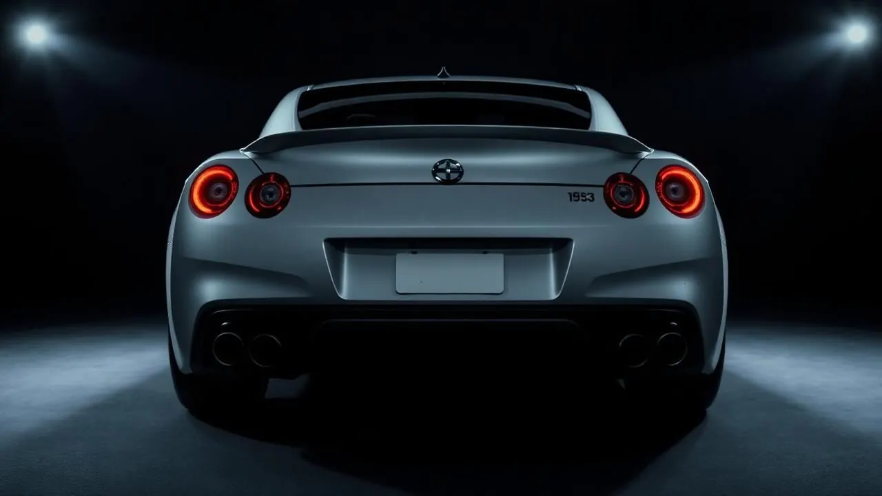 Sports car with subtle smoked taillight tint